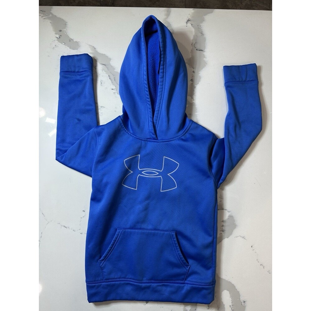Under Armour Kids Size 7 Blue Hooded Sweatshirt 0149